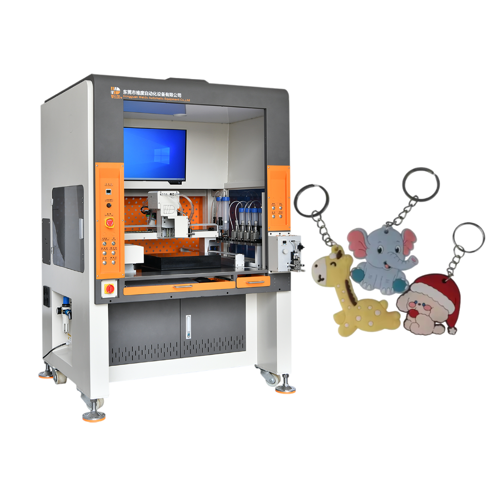 soft pvc mini keychain filling machine